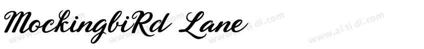 MockingbiRd Lane字体转换